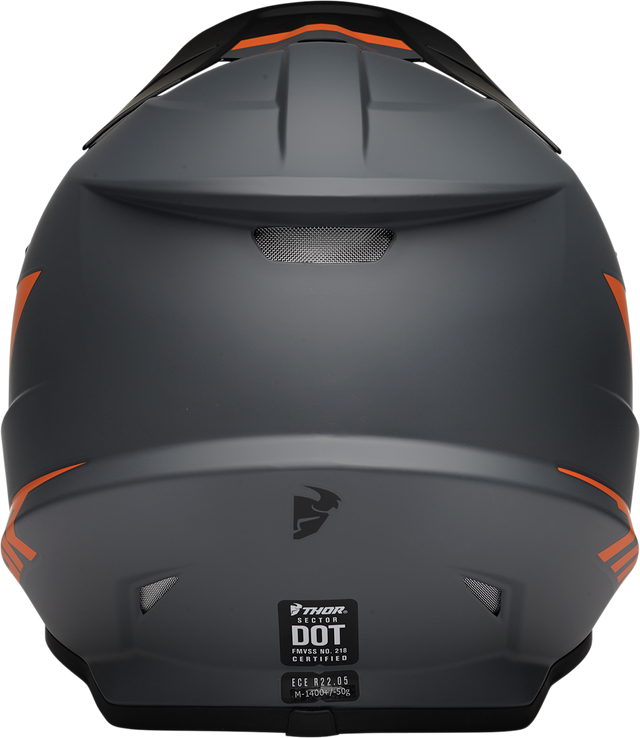 Thor Sector Helmet - Chev - Charcoal/Orange - Medium 0110-7338 - Cycle City Outdoors