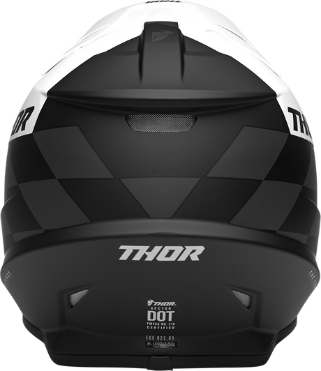 Thor Sector Helmet - Birdrock - Black/White - XL 0110-7356 - Cycle City Outdoors