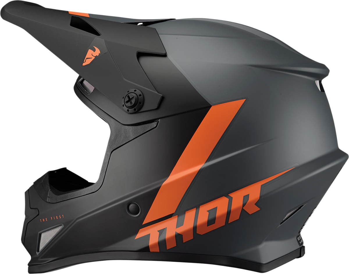 Thor Sector Helmet - Chev - Charcoal/Orange - Medium 0110-7338 - Cycle City Outdoors