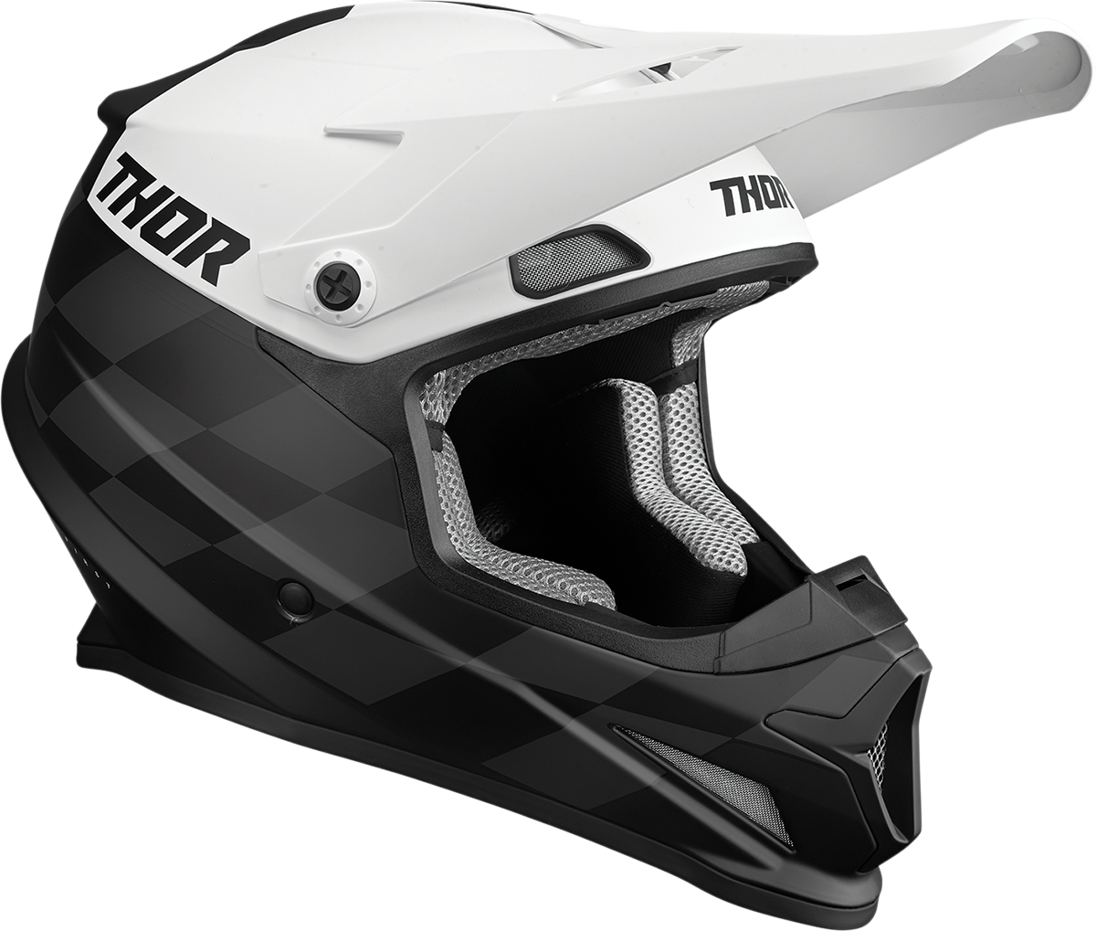 Thor Sector Helmet - Birdrock - Black/White - XL 0110-7356 - Cycle City Outdoors