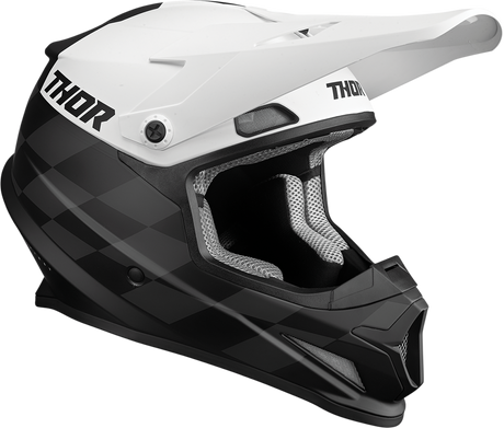 Thor Sector Helmet - Birdrock - Black/White - XL 0110-7356 - Cycle City Outdoors