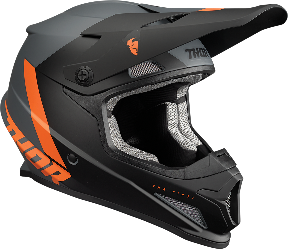 Thor Sector Helmet - Chev - Charcoal/Orange - Medium 0110-7338 - Cycle City Outdoors