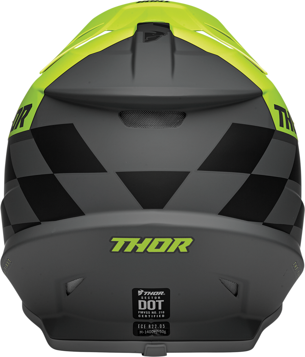 Thor Sector Helmet - Birdrock - Gray/Acid - 2XL 0110-7365 - Cycle City Outdoors