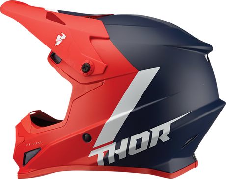 Thor Youth Sector Helmet - Chev - Red/Navy - Large 0111-1474 - Cycle City Outdoors