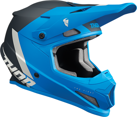 Thor Youth Sector Helmet - Chev - Blue/Light Gray - Medium 0111-1476 - Cycle City Outdoors