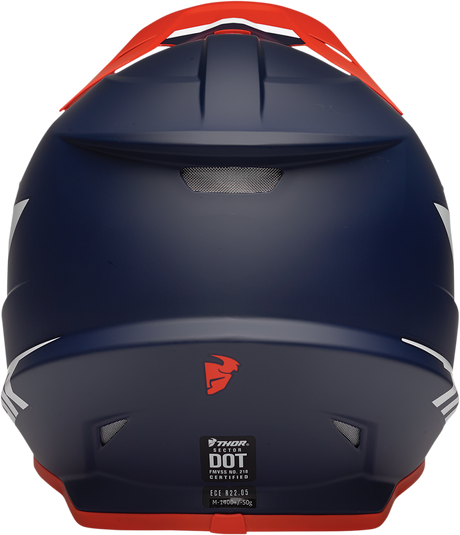 Thor Youth Sector Helmet - Chev - Red/Navy - Large 0111-1474 - Cycle City Outdoors