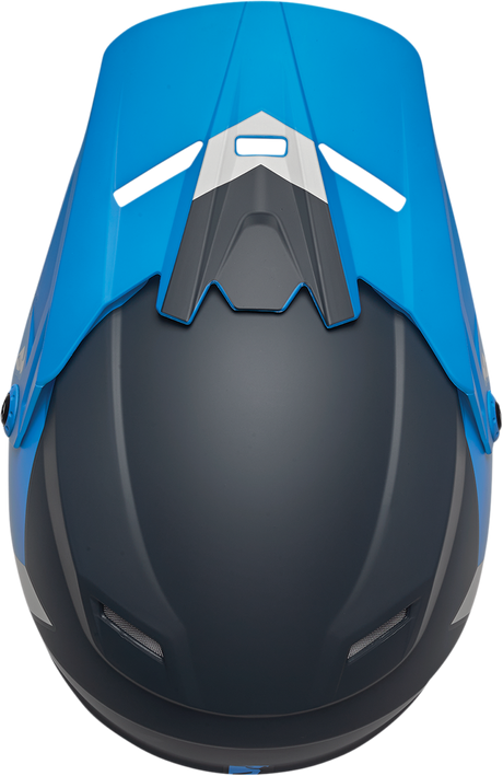 Thor Youth Sector Helmet - Chev - Blue/Light Gray - Medium 0111-1476 - Cycle City Outdoors