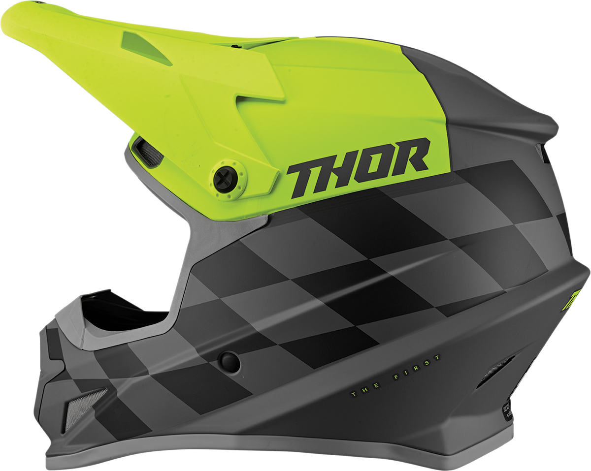 Thor Sector Helmet - Birdrock - Gray/Acid - 2XL 0110-7365 - Cycle City Outdoors