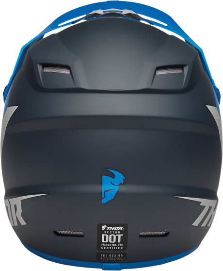 Thor Youth Sector Helmet - Chev - Blue/Light Gray - Small 0111-1475 - Cycle City Outdoors