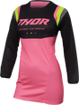 Thor Women's Pulse REV Jersey - Charcoal/Pink - Medium 2911-0239 - Cycle City Outdoors