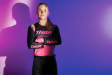 Thor Women's Pulse REV Jersey - Charcoal/Pink - Medium 2911-0239 - Cycle City Outdoors