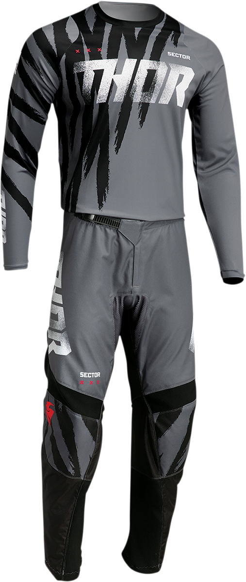 Thor Sector Tear Pants - Gray/Black - 42 2901-9389 - Cycle City Outdoors
