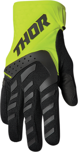 THOR Youth Spectrum Gloves - Black/Acid - Large 3332-1621