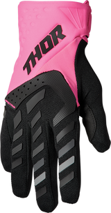Thor Women's Spectrum Gloves - Fluo Pink/Black - Large 3331-0209 - Cycle City Outdoors