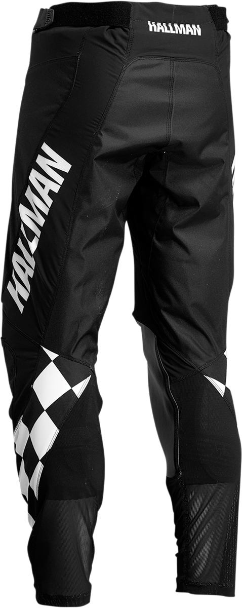 Thor Hallman Differ Cheq Pants - Black/White - 32 2901-9518 - Cycle City Outdoors