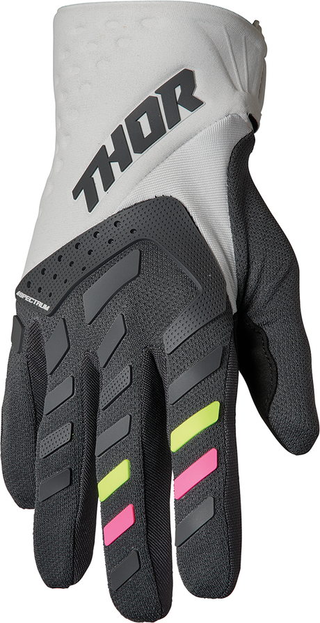 Thor Women's Spectrum Gloves - Light Gray/Charcoal - Medium 3331-0204 - Cycle City Outdoors