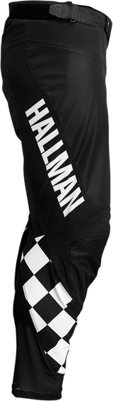 Thor Hallman Differ Cheq Pants - Black/White - 32 2901-9518 - Cycle City Outdoors