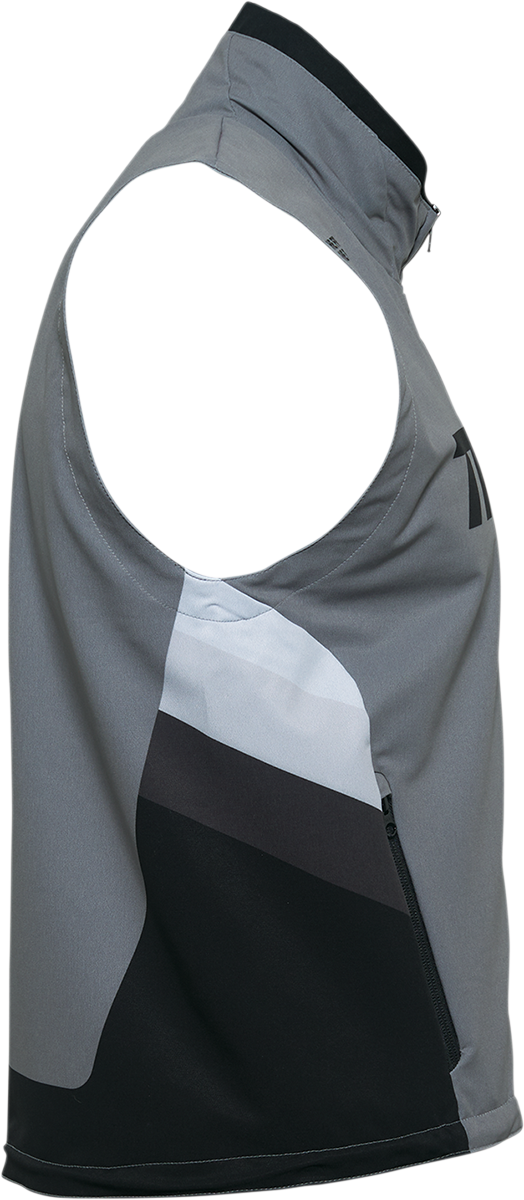 Thor Warmup Vest - Gray/Black - Large 2830-0597 - Cycle City Outdoors