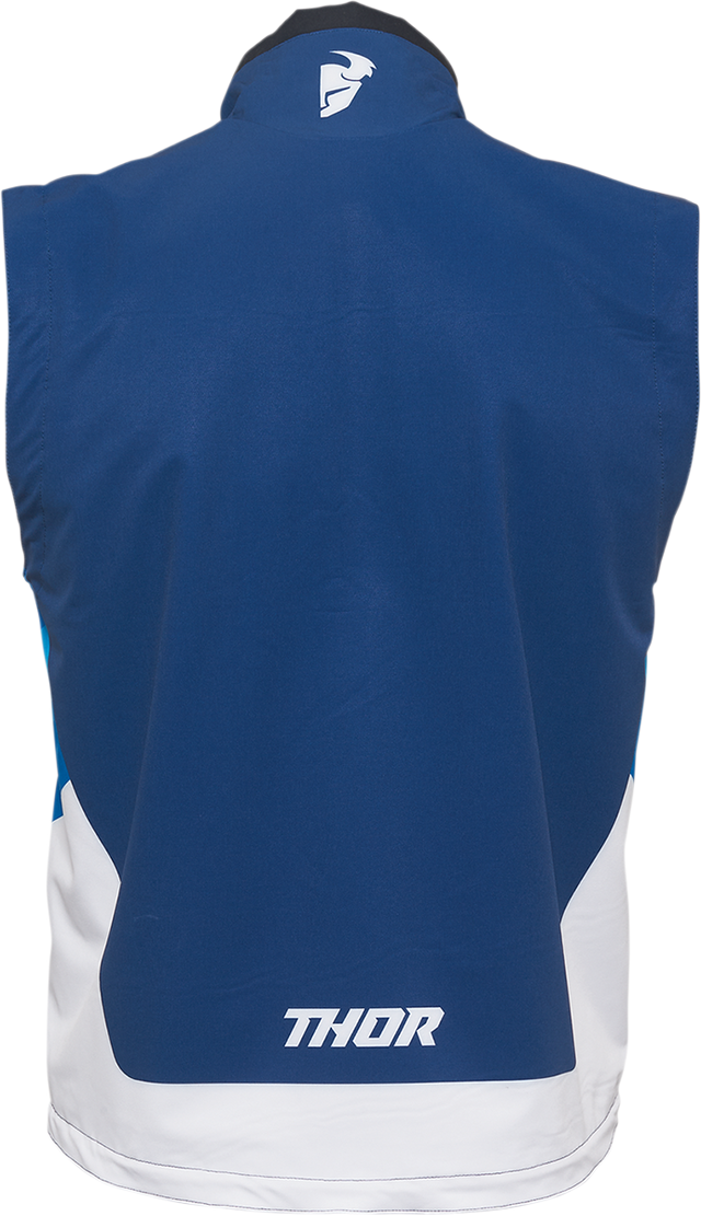 Thor Warmup Vest - Navy/White - Medium 2830-0602 - Cycle City Outdoors