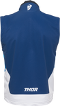 Thor Warmup Vest - Navy/White - Medium 2830-0602 - Cycle City Outdoors