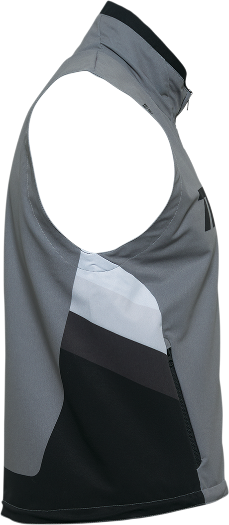 Thor Warmup Vest - Gray/Black - Medium 2830-0596 - Cycle City Outdoors