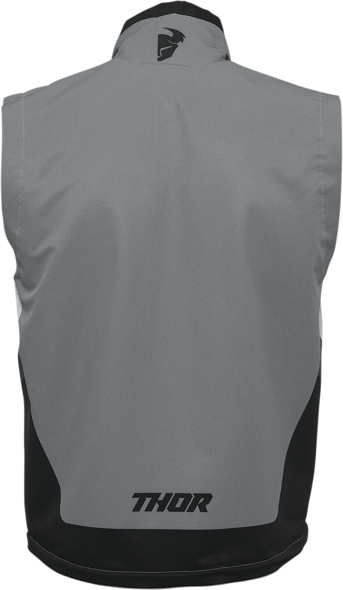 Thor Warmup Vest - Gray/Black - Large 2830-0597 - Cycle City Outdoors