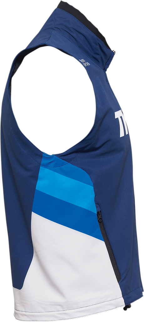 Thor Warmup Vest - Navy/White - Medium 2830-0602 - Cycle City Outdoors