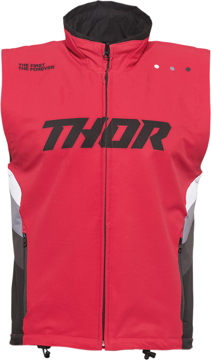 Thor Warmup Vest - Red/Black - Small 2830-0589 - Cycle City Outdoors