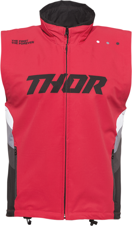 Thor Warmup Vest - Red/Black - Small 2830-0589 - Cycle City Outdoors