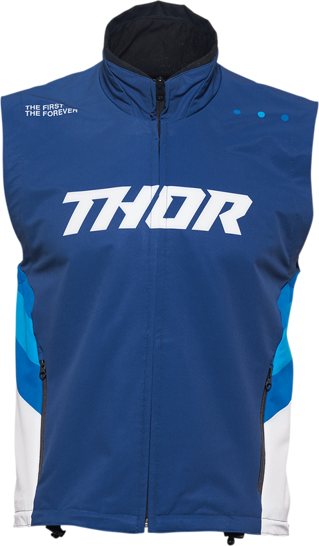 Thor Warmup Vest - Navy/White - Large 2830-0603 - Cycle City Outdoors