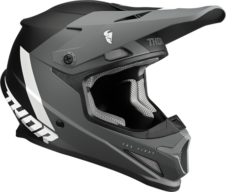 Thor Youth Sector Helmet - Chev - Gray/Black - Large 0111-1483 - Cycle City Outdoors