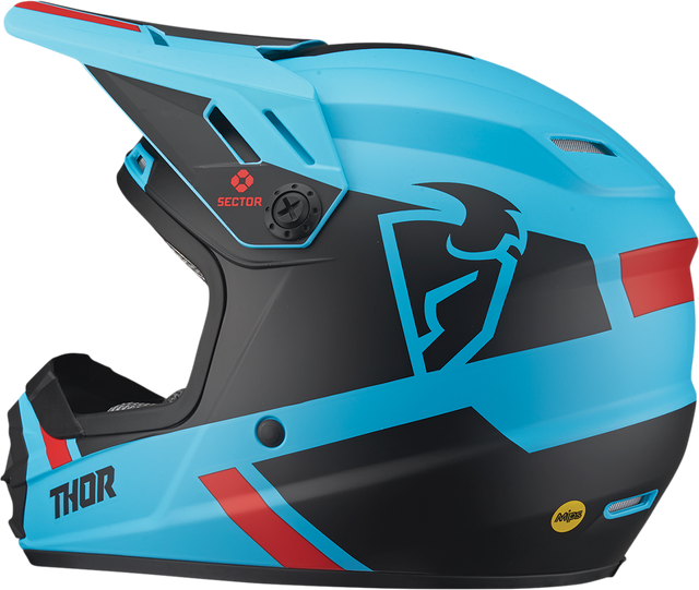 Thor Youth Sector Helmet - Split - MIPS? - Blue/Black - Medium 0111-1467 - Cycle City Outdoors