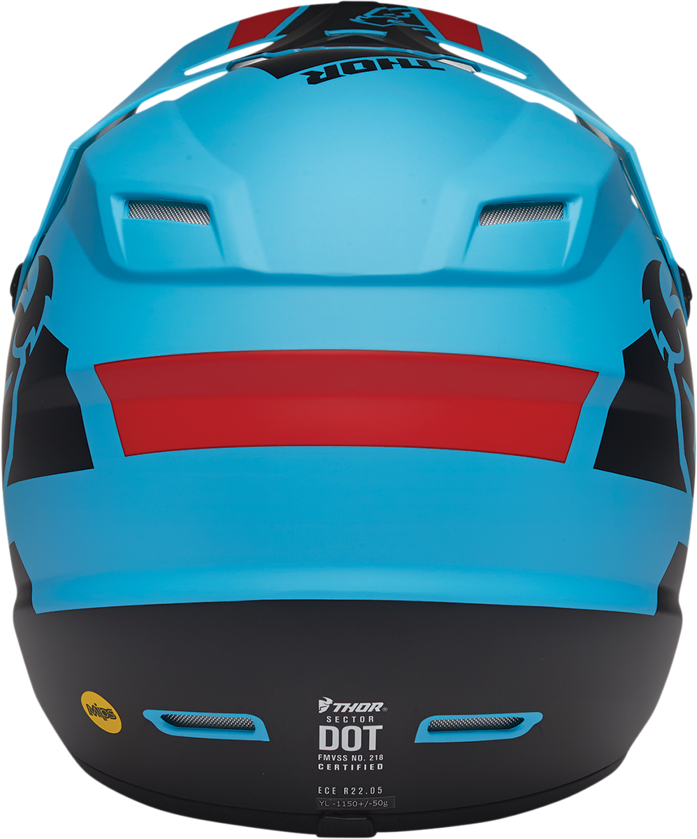 Thor Youth Sector Helmet - Split - MIPS? - Blue/Black - Large 0111-1468 - Cycle City Outdoors