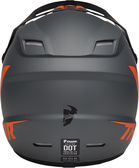 Thor Youth Sector Helmet - Chev - Charcoal/Orange - Large 0111-1480 - Cycle City Outdoors