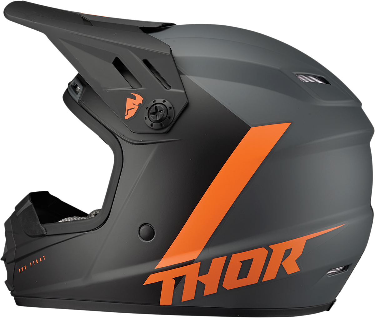 Thor Youth Sector Helmet - Chev - Charcoal/Orange - Large 0111-1480 - Cycle City Outdoors