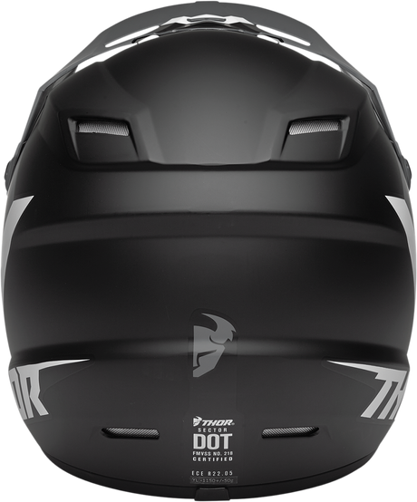 Thor Youth Sector Helmet - Chev - Gray/Black - Large 0111-1483 - Cycle City Outdoors