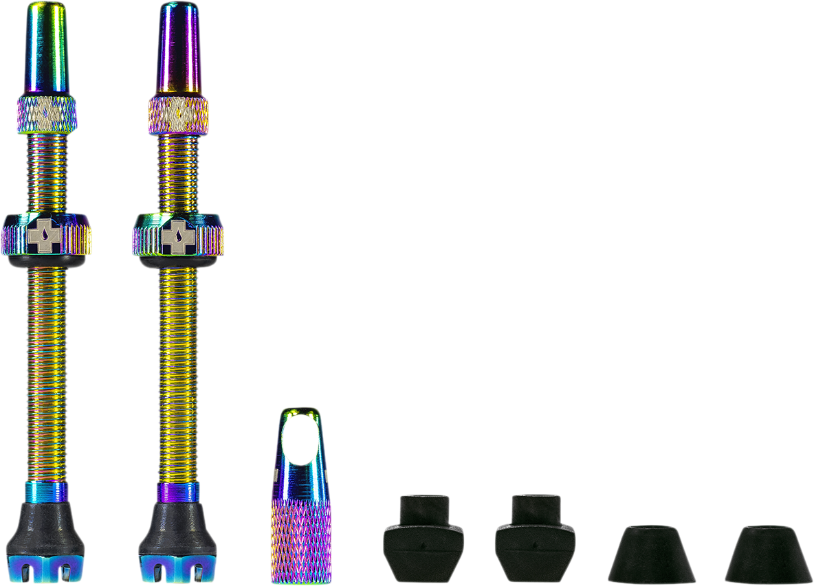 MUC-OFF USA Tubeless Valve Stems - Iridescent 20429 - Cycle City Outdoors