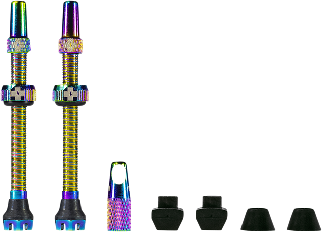 MUC-OFF USA Tubeless Valve Stems - Iridescent 20429 - Cycle City Outdoors