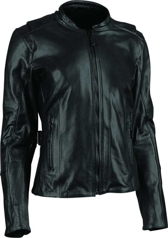 Speed and Strength Throttle Body Leather Jacket Black Womens - Large - Cycle City Outdoors