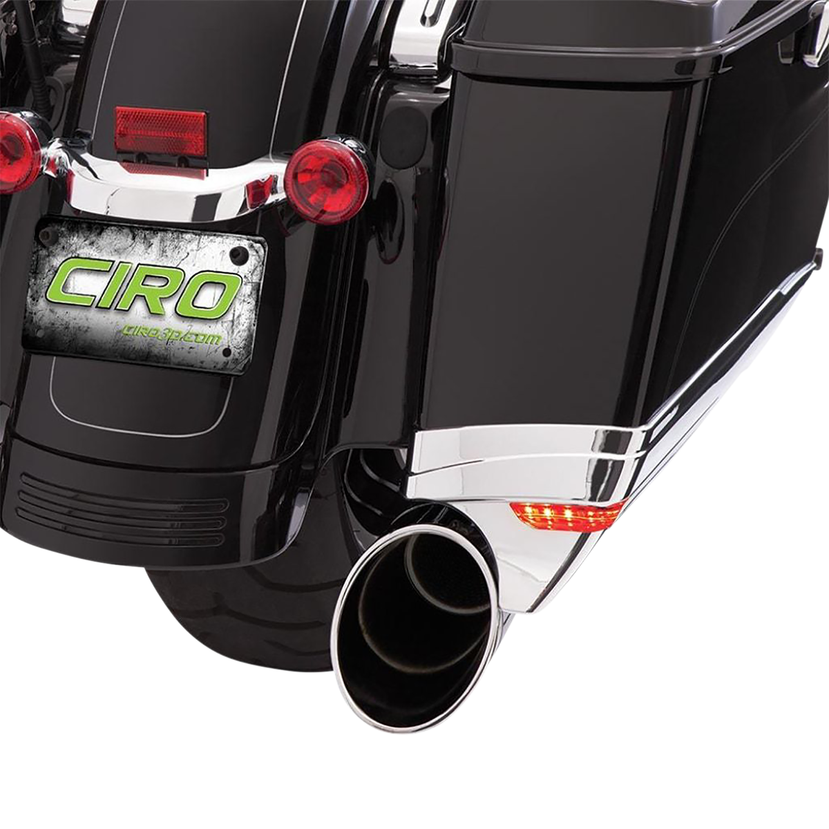 Ciro Saddlebag Extensions - '14-'21 - Chrome 40110 - Cycle City Outdoors