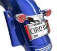Ciro License Plate Frame - Chrome - Red 40300 - Cycle City Outdoors