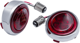 CIRO Turn Signal Insert - Red LED - Red Lens - Chrome 45700