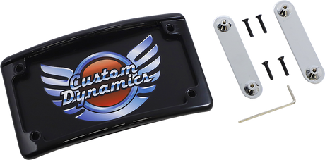 Custom Dynamics LED License Plate Frame - CVO - Black LPF-RAD-CVO-B - Cycle City Outdoors