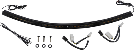 Custom Dynamics Windshield Trim - Sequential Turn Signals - Black CD-WT2-SEQ-01-B - Cycle City Outdoors