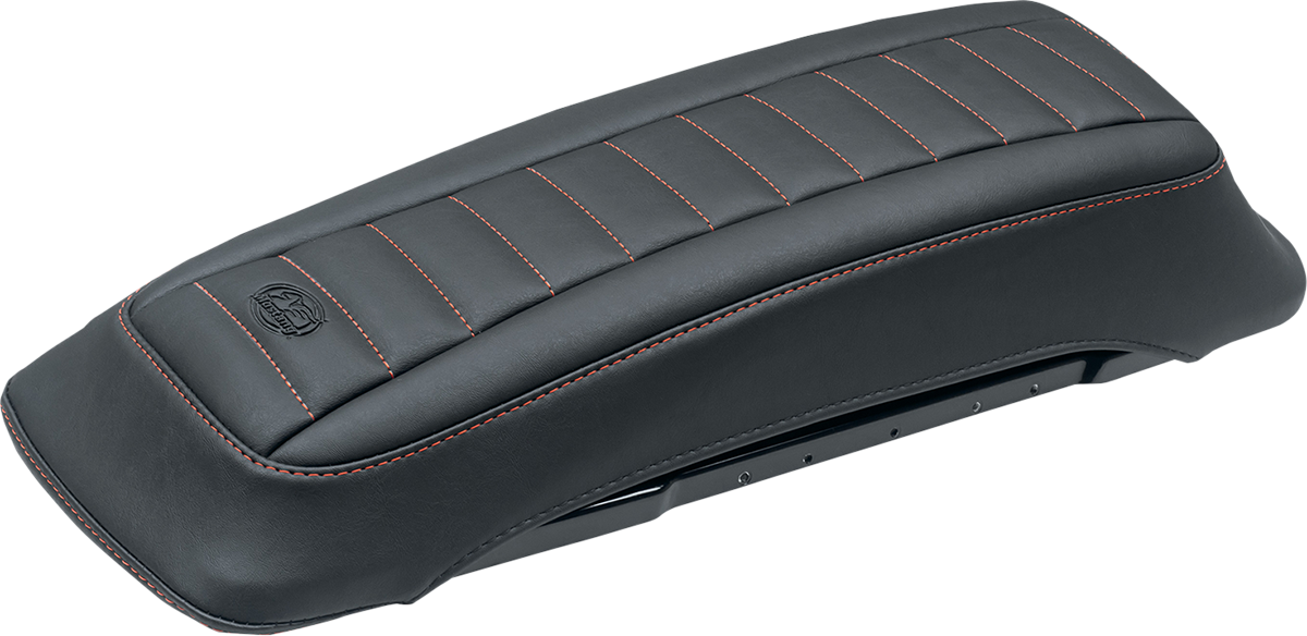 MUSTANG Saddlebag Lid Covers - Black/Red - '93-'13 FL 77637AB