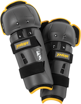THOR Youth Sector GP Knee Guards - Charcoal/Yellow 2704-0430