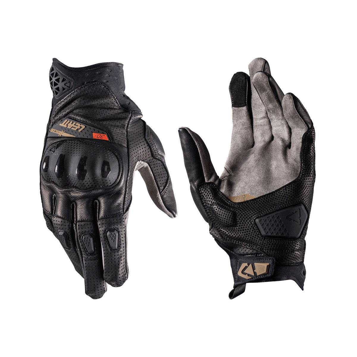 Leatt ADV X-Flow 8.5 Short Motorcycle Gloves | Ventilated Leather