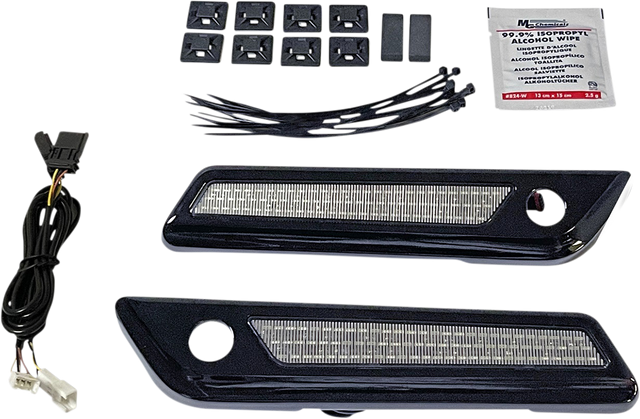 Custom Dynamics Latch Light - Saddlebag - Smoke - Black CD-SBL-BCM-SB - Cycle City Outdoors