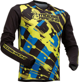 MOOSE RACING Youth Agroid Mesh Jersey - Black/Blue/Hi-Vis - Medium 2912-2166 - Cycle City Outdoors