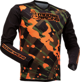 MOOSE RACING Youth Agroid Mesh Jersey - Olive/Orange - Small 2912-2175 - Cycle City Outdoors